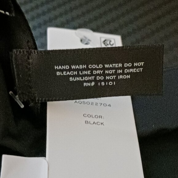 NEW Aqua Swim XL Stretch String Bikini Bottoms Black & Red Adjustable Ties 2PC - Picture 6 of 16